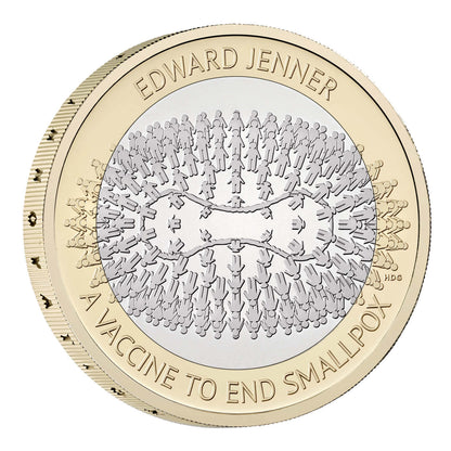 UK 2023 £2 Edward Jenner Uncirculated Coin
