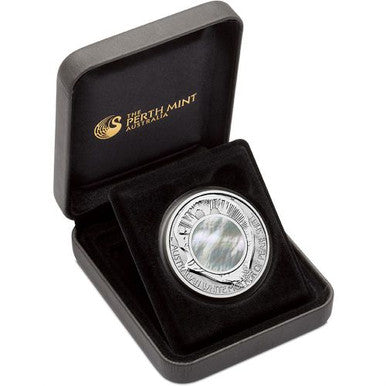 2015 $1 Australian Shell Mother of Pearl 1oz Silver Proof Coin