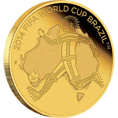 2013 $25 FIFA World Cup Brazil 1/4oz Gold Proof Coin