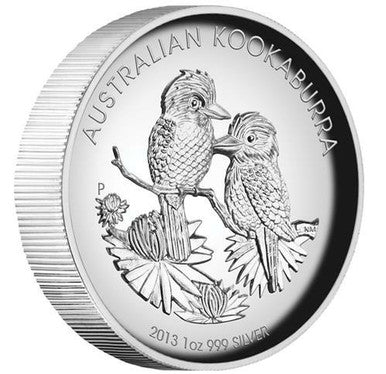 2013 $1 Australian Kookaburra 1oz Silver High Relief Proof Coin