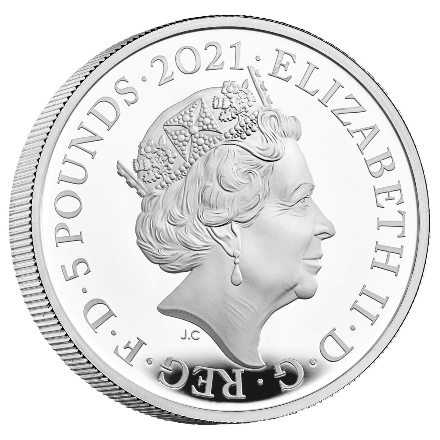 UK 2021 £5 HRH Prince Philip The Duke of Edinburgh Silver Proof Coin