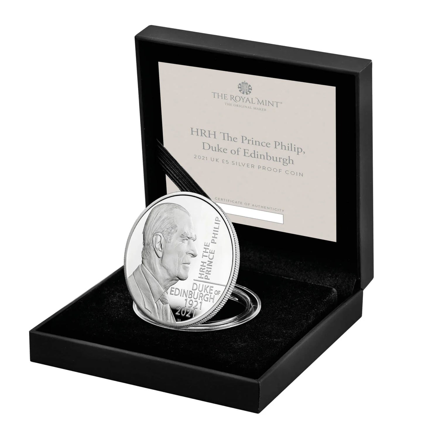 UK 2021 £5 HRH Prince Philip The Duke of Edinburgh Silver Proof Coin