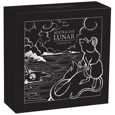 2020 $1 Lunar Year of The Mouse 1oz Silver Gilded Coin