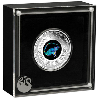 2020 $1 Australian Opal Lunar Year of The Mouse 1oz Silver Proof Coin