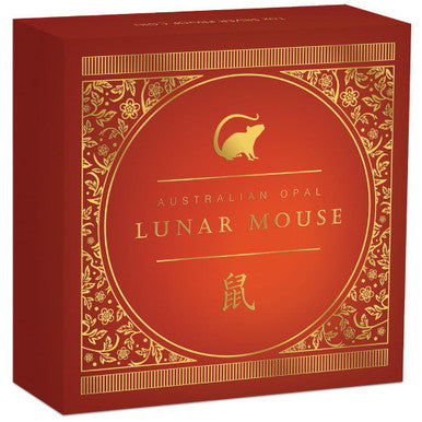 2020 $1 Australian Opal Lunar Year of The Mouse 1oz Silver Proof Coin