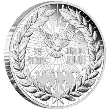 2020 $1 Commemorating The 75th Anniversary of The End of World War II 1oz Silver Proof Coin