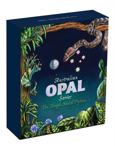 2015 $1 Australian Opal The Rough Scaled Python 1oz Silver Proof Coin