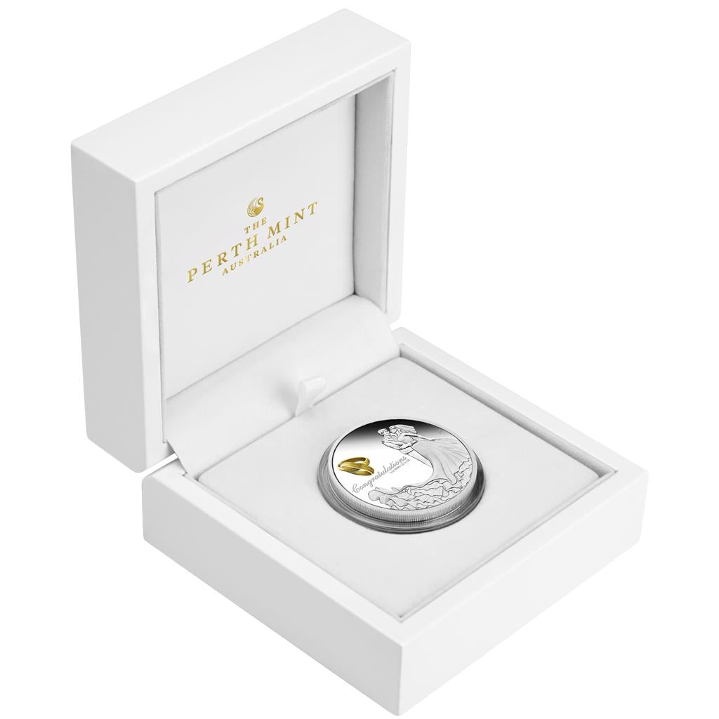 2019 Wedding $1 1oz Silver Proof Coin