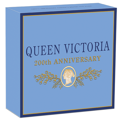 2019 $2 Queen Victoria 200th Anniversary with Cameo Insert 2oz Silver Antiqued Coin