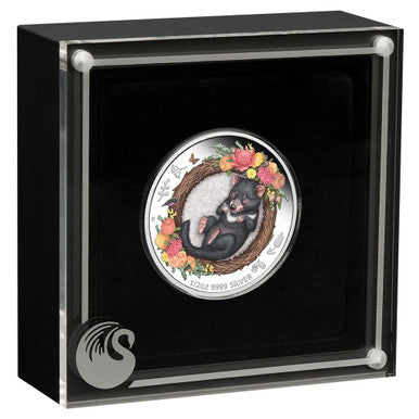 2021 50c Dreaming Down Under Tasmanian Devil Coloured 1/2oz Silver Proof Coin