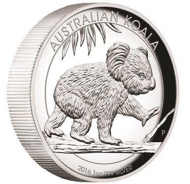 2016 $1 Australian Koala 1oz Silver High Relief Proof Coin