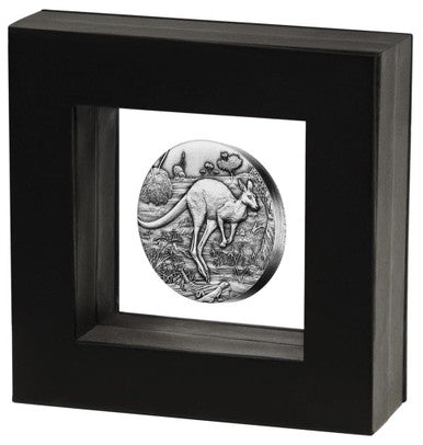 2016 $2 Australian Kangaroo 2oz Silver Antiqued Coin