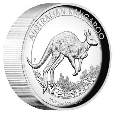 2017 $8 Australian Kangaroo 5oz Silver High Relief Proof Coin
