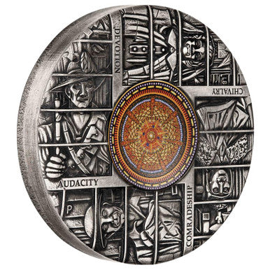 2018 $8 The ANZAC Spirit 100th Anniversary Hall of Memory 5oz Silver Coloured Antiqued Coin