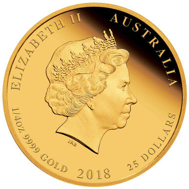 2018 $25 100th Anniversary End of World War I 1/4oz Gold Proof Coin