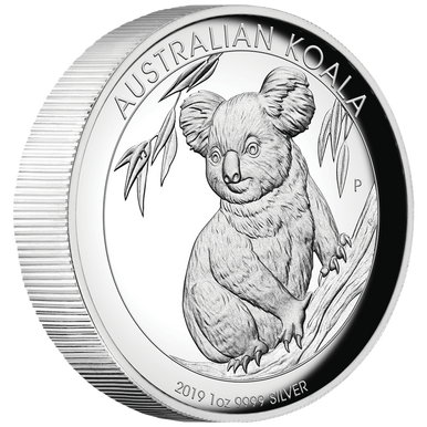 2019 $1 Australian Koala 1oz Silver High Relief Proof Coin