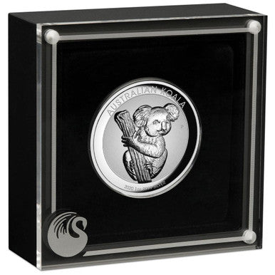 2020 $1 Australian Koala 1oz Silver Incused High Relief Proof Coin