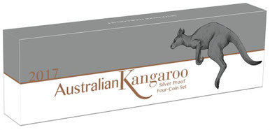 2017 Australian Kangaroo Silver 4 Coin Set