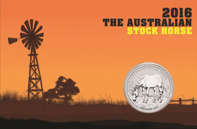 2016 $1 The Australian Stock Horse 1oz Silver Uncirculated Coin
