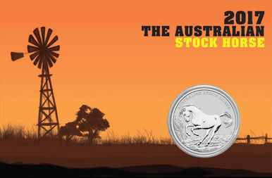 2017 $1 The Australian Stock Horse 1oz Silver Uncirculated Coin