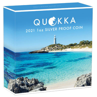 2021 $1 Quokka 1oz Silver Coloured Proof Coin