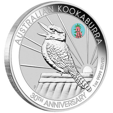 2020 $1 ANDA Melbourne 30th Anniversary of The Australian Kookaburra 'Floral' Privy Mark Uncirculated Coin