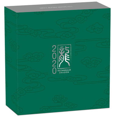2020 $1 Dragon 1oz Silver Proof Rectangular Coin