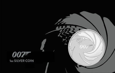Tuvalu 2020 $1 James Bond 007 1oz Silver Uncirculated Carded Coin