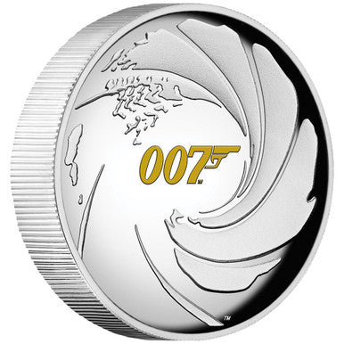 Tuvalu 2020 $1 James Bond 007 1oz Silver High Relief Proof Coin