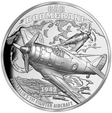 Niue 2017 $1 Australia's First Fighter Aircraft CAC Boomerang 1oz Silver Proof Coin