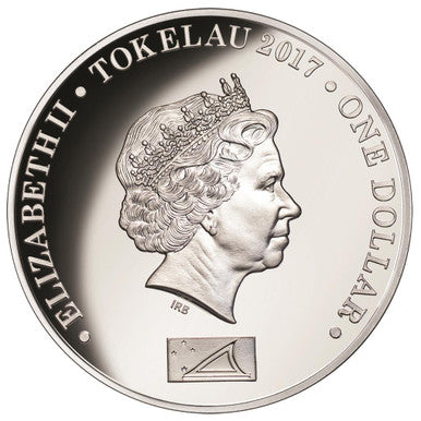 Tokelau 2017 $1 Diana Princes of Wales 1oz Silver Coloured Proof Coin
