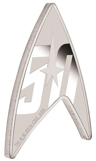 Tuvalu 2016 $1 Star Trek 50th Anniversary Delta 1oz Silver Coin