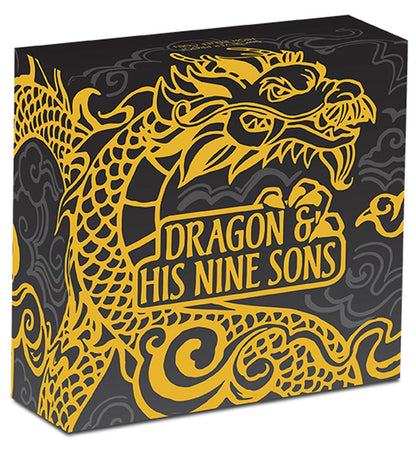 Tuvalu 2016 $5 Dragon and His Nine Sons 5oz Silver High Relief Proof Coin