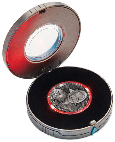 Tuvalu 2017 $2 Star Trek The Next Generation 30th Anniversary Worf 2oz Silver Antiqued Coin