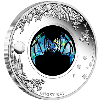 2015 $1 Australian Opal The Ghost Bat 1oz Silver Proof Coin
