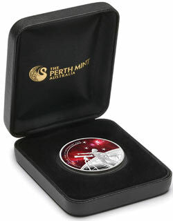 2009 $1 International Year of Astronomy 1oz Silver Coloured Proof Coin