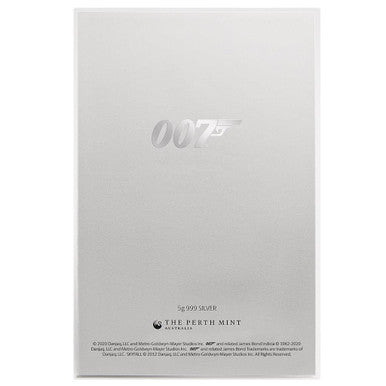2020 James Bond 007 Skyfall Movie Poster 5g Silver Foil