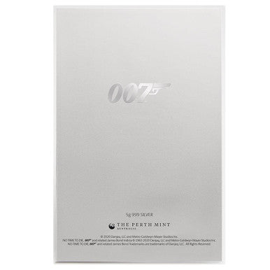 2020 James Bond 007 No Time To Die Movie Poster 5g Silver Foil