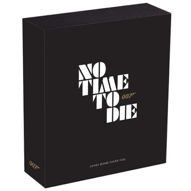 2020 James Bond 007 No Time To Die Movie Poster 5g Silver Foil