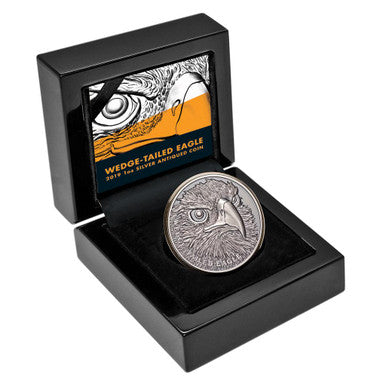 Niue 2019 $1 Wildlife Wedge-Tailed Eagle 1oz Silver Antiqued Coin