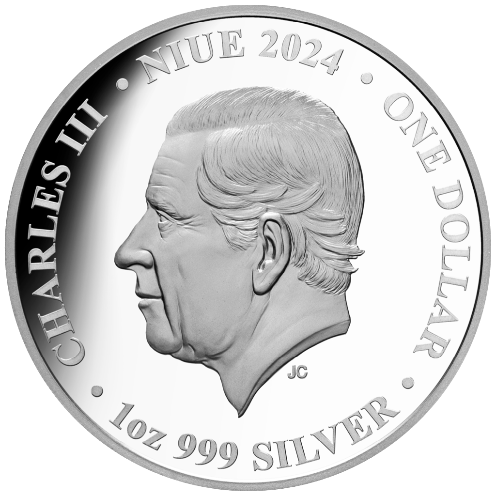 Niue 2024 $1 Seasons Autumn 1oz Silver Coloured Proof Coin