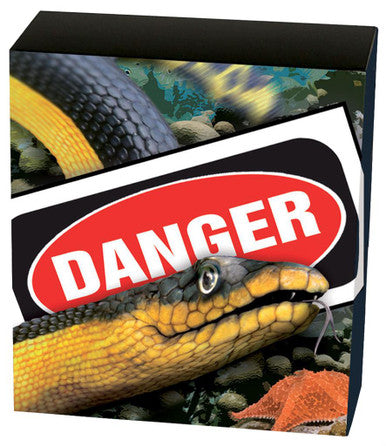 Tuvalu 2013 $1 Deadly and Dangerous Yellow Bellied Sea Snake 1oz Silver Coloured Proof Coin