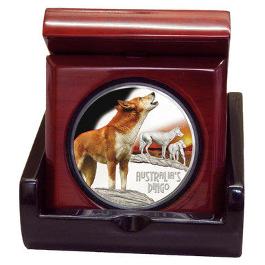 Tuvalu 2018 $1 Deadly and Dangerous Dingo 1oz Silver Coloured Proof Coin