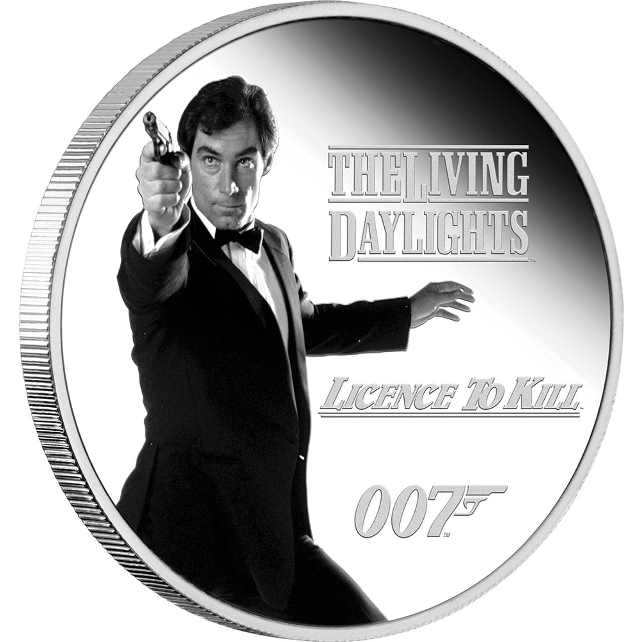 Tuvalu 2023 $1 James Bond 007 Legacy Timothy Dalton 1oz Silver Proof Coin
