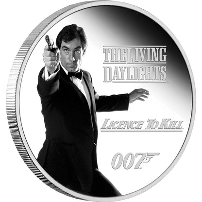 Tuvalu 2023 $1 James Bond 007 Legacy Timothy Dalton 1oz Silver Proof Coin