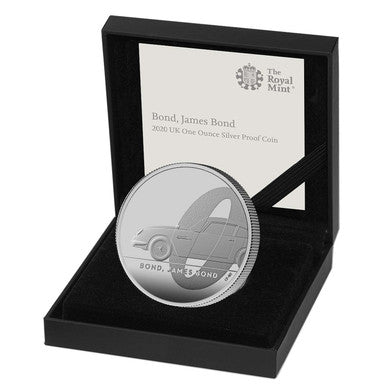 UK 2020 £2 007 Bond, James Bond 1oz Silver Proof Coin