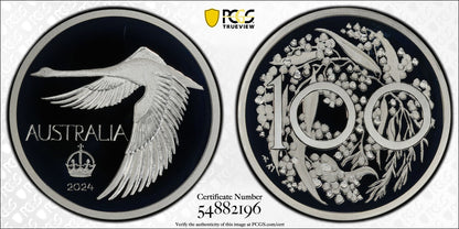 2024 Swan Commemorative Pattern Crown Silver Proof Coin PCGS PR69DCAM