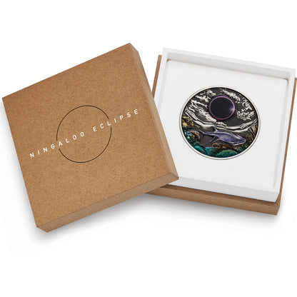 2023 $2 Ningaloo Eclipse 2oz Silver Coloured Antiqued Coin