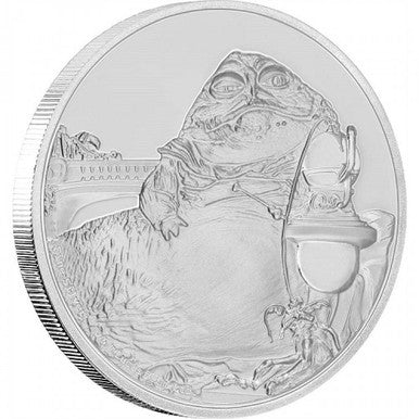 Niue 2018 $2 Star Wars Jabba The Hutt 1oz Silver Proof Coin