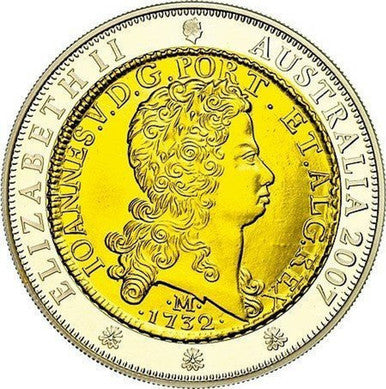 2007 $1 1732 One Johanna Selectively Gold Plated Silver Coin